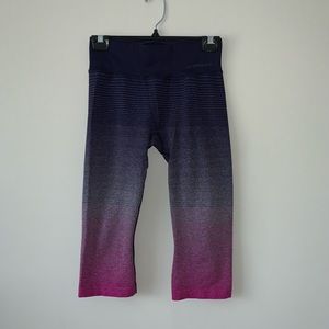 Brooks Purple and Magenta Capri Leggings Women's Size Small